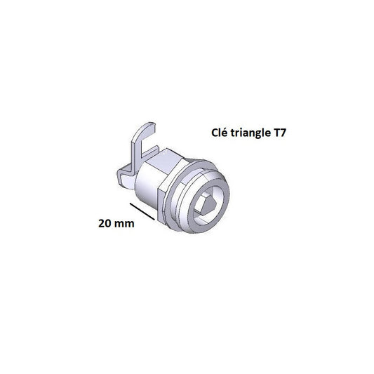 Cylindre de serrure CAME 119RID222 pour motorisation FAST