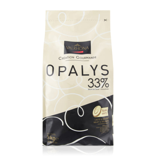 Valrhona Fève de chocolat blanc 33 % Opalys 3 kg