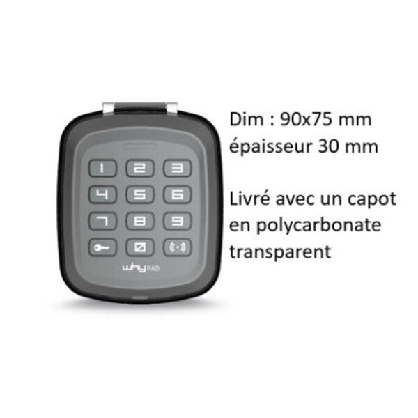 Clavier à code radio universel GGP WHYPAD 433 et 868 MHz