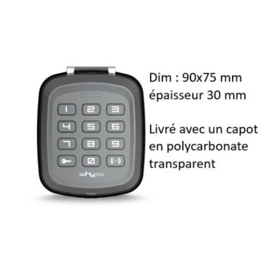 Clavier à code radio universel GGP WHYPAD 433 et 868 MHz